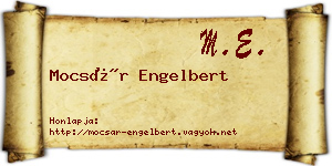 Mocsár Engelbert névjegykártya